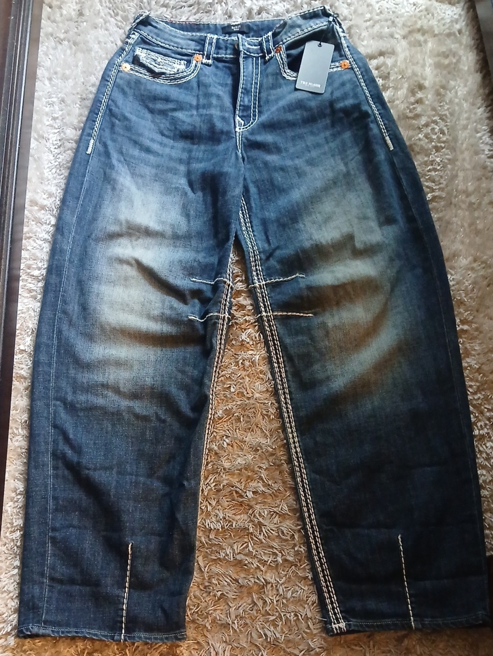 NWT TRUE RELIGION BAILEY BARREL JEANS